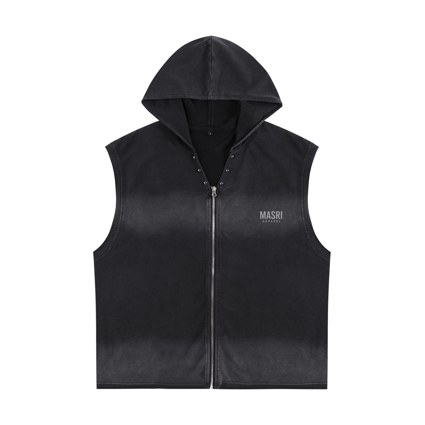 MASRI - Vintage Zip-Up Hooded Tank Top