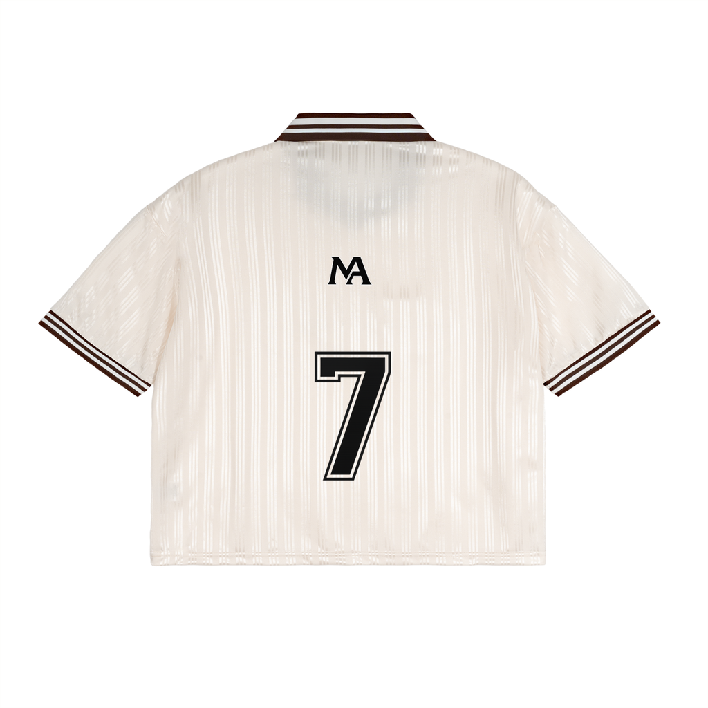 M.A SOCCER JERSEY - Stripes Polo Collar T-Shirt