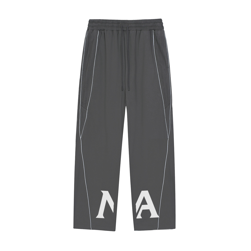 Reflection Striped Straight-Leg Sweatpants