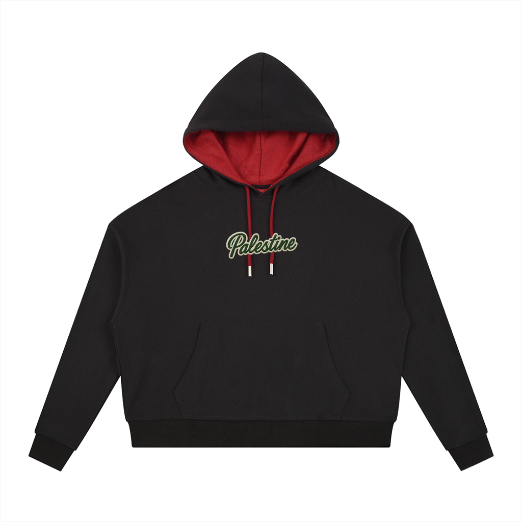 GAZA FLYING BALLOON GIRL - Contrast Drawstring Hoodie