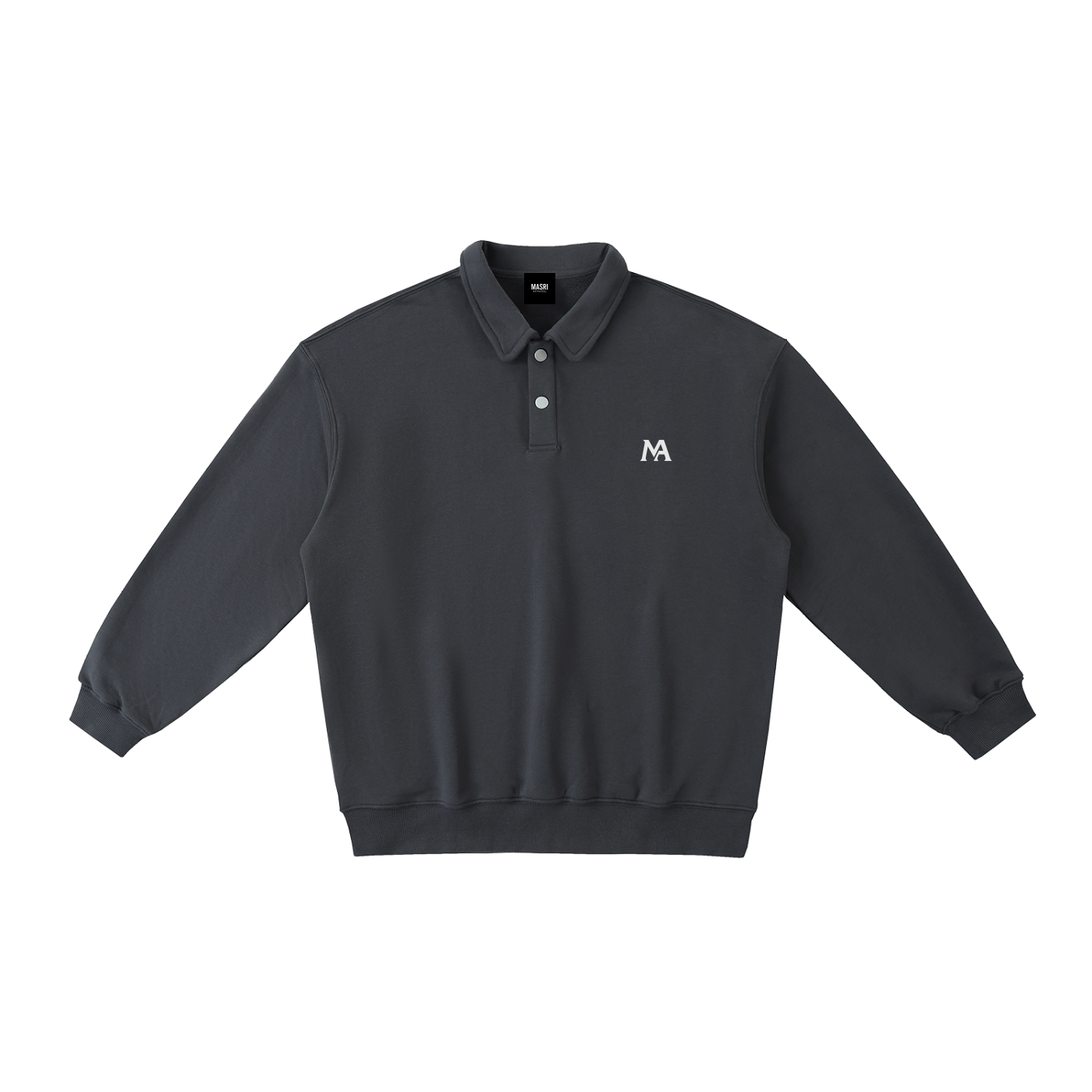 MASRI - Heavyweight Polo-Collar Sweatshirt