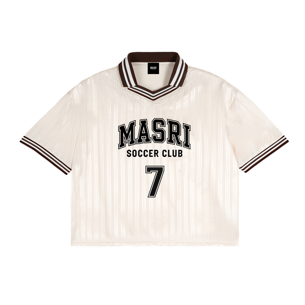 M.A SOCCER JERSEY - Stripes Polo Collar T-Shirt