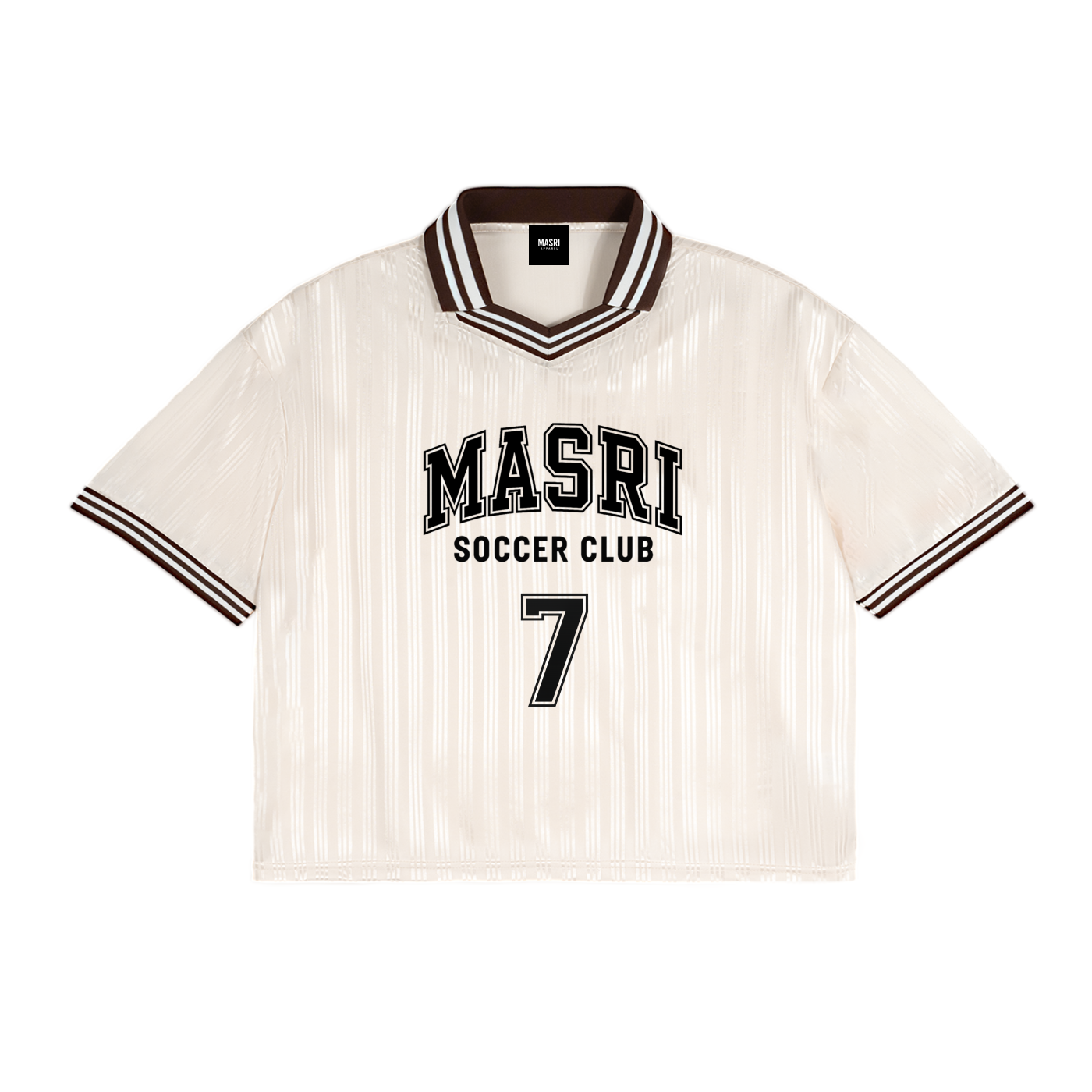 M.A SOCCER JERSEY - Stripes Polo Collar T-Shirt