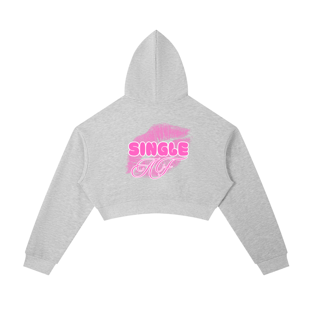 M.A 💋 Cropped Zip-Up Hoodie