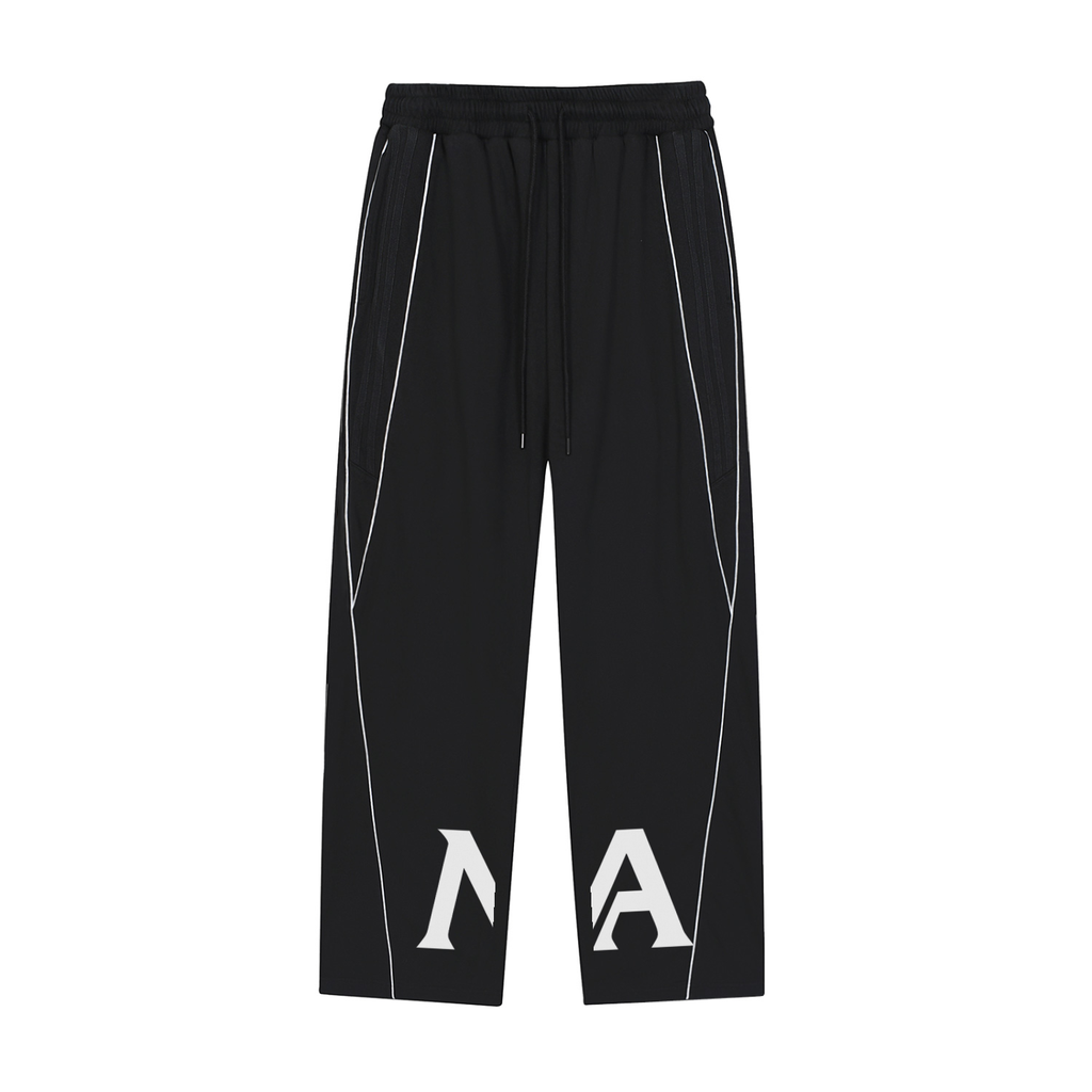 Reflection Striped Straight-Leg Sweatpants
