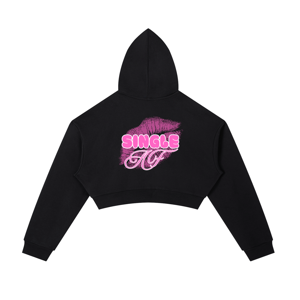 M.A 💋 Cropped Zip-Up Hoodie