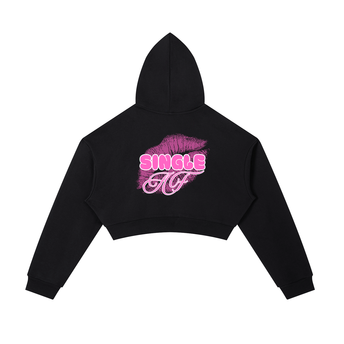 M.A 💋 Cropped Zip-Up Hoodie