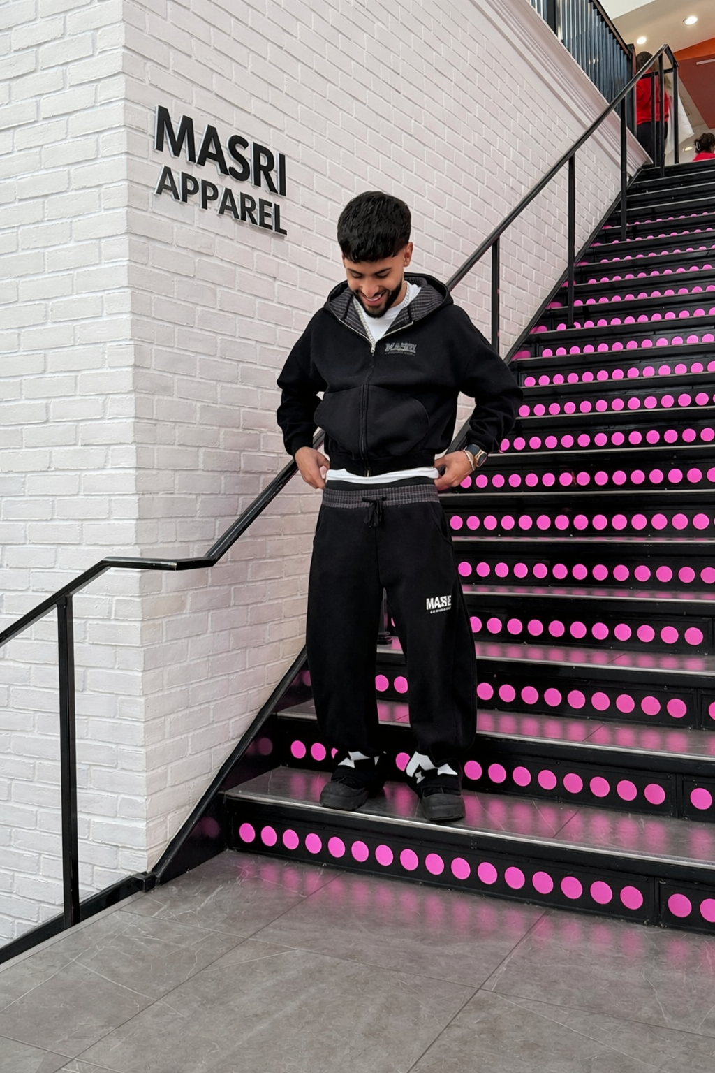 Plaid Waistband Barrel Sweatpants