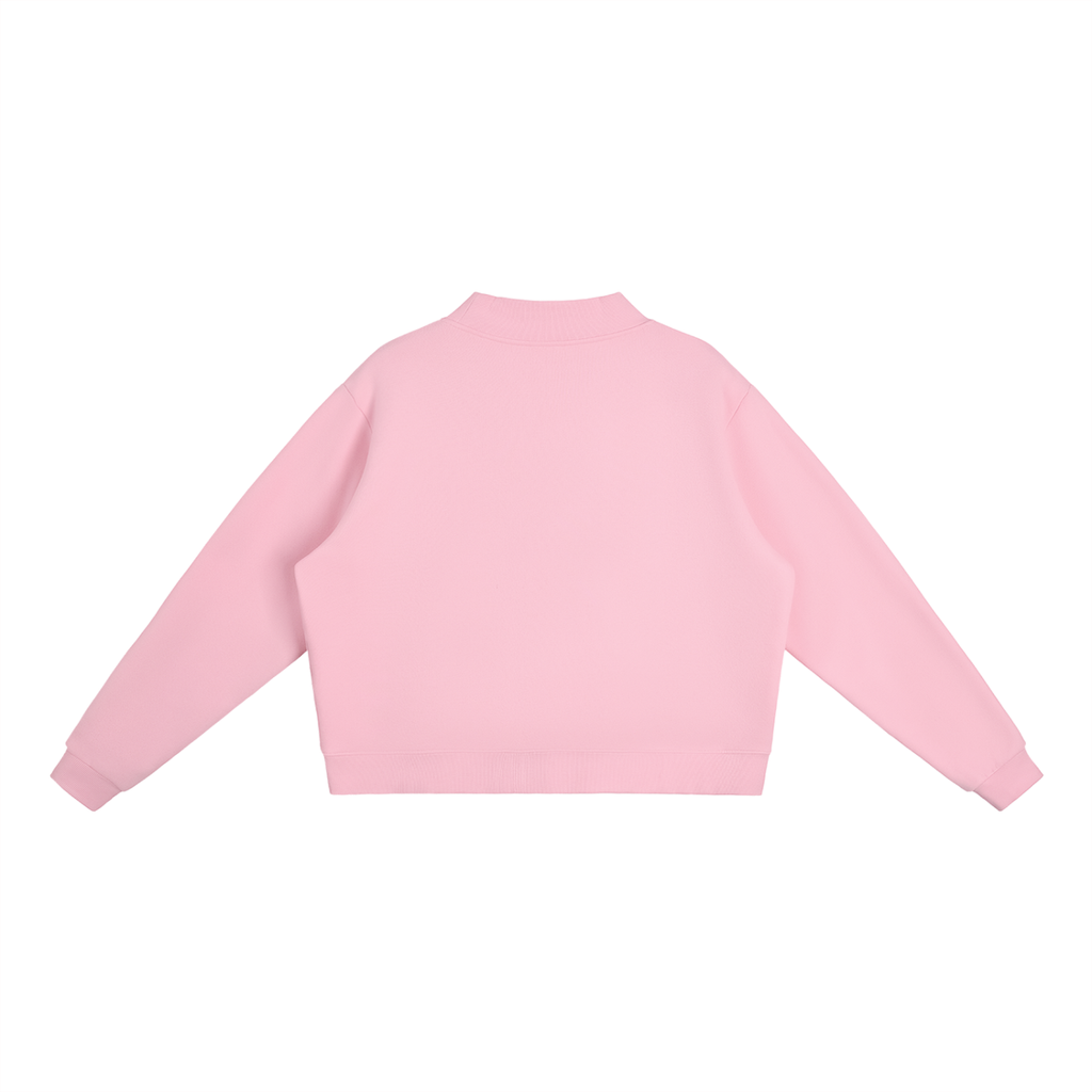 AL-HUB COLLECTION-  MockNeck Crew Sweatshirt