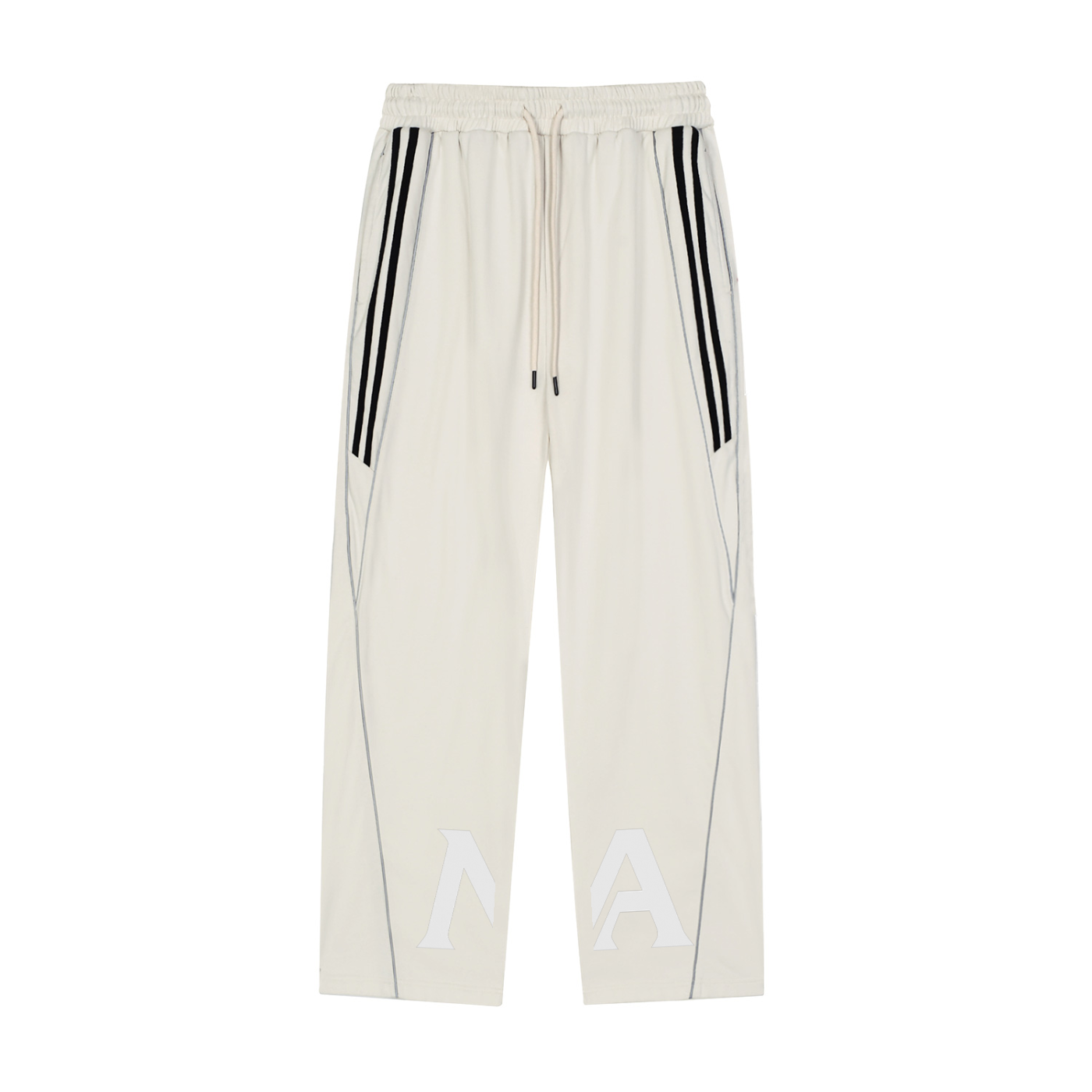 Reflection Striped Straight-Leg Sweatpants