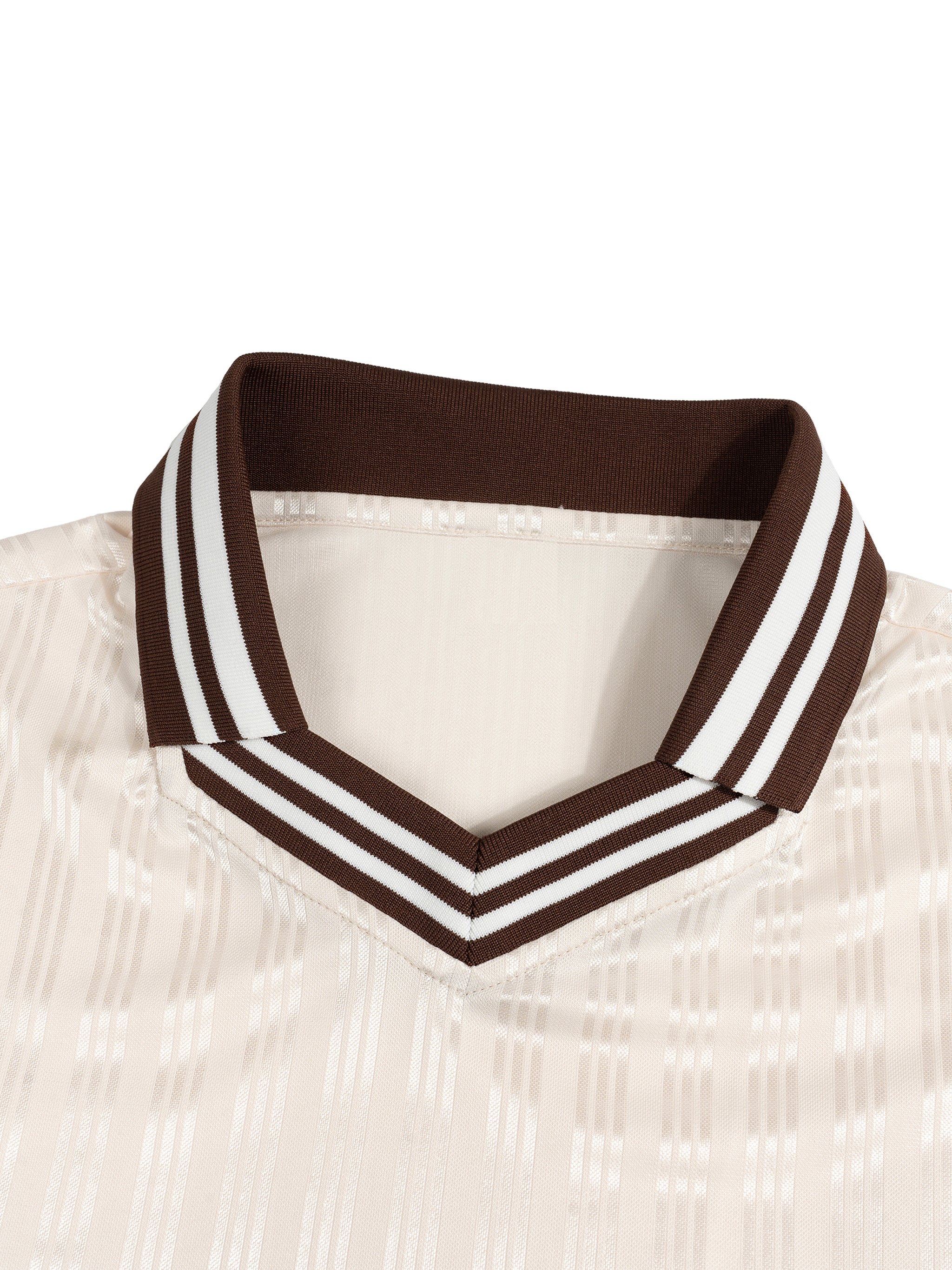 M.A SOCCER JERSEY - Stripes Polo Collar T-Shirt